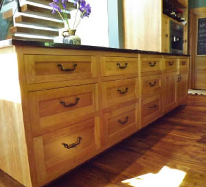 Cherry Inset Cabinets Bellingham