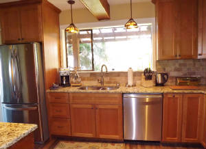 Cherry Shaker Cabinets - Camano Island